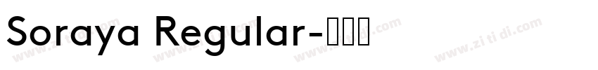 Soraya Regular字体转换